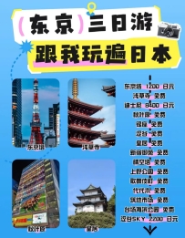 注意注意！东京三日游攻略来了！